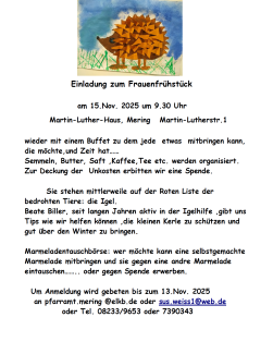 Frauenfrühstück November 2025