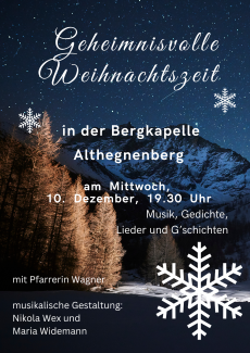 Geheimnisvolle Weihnachtszeit 2025